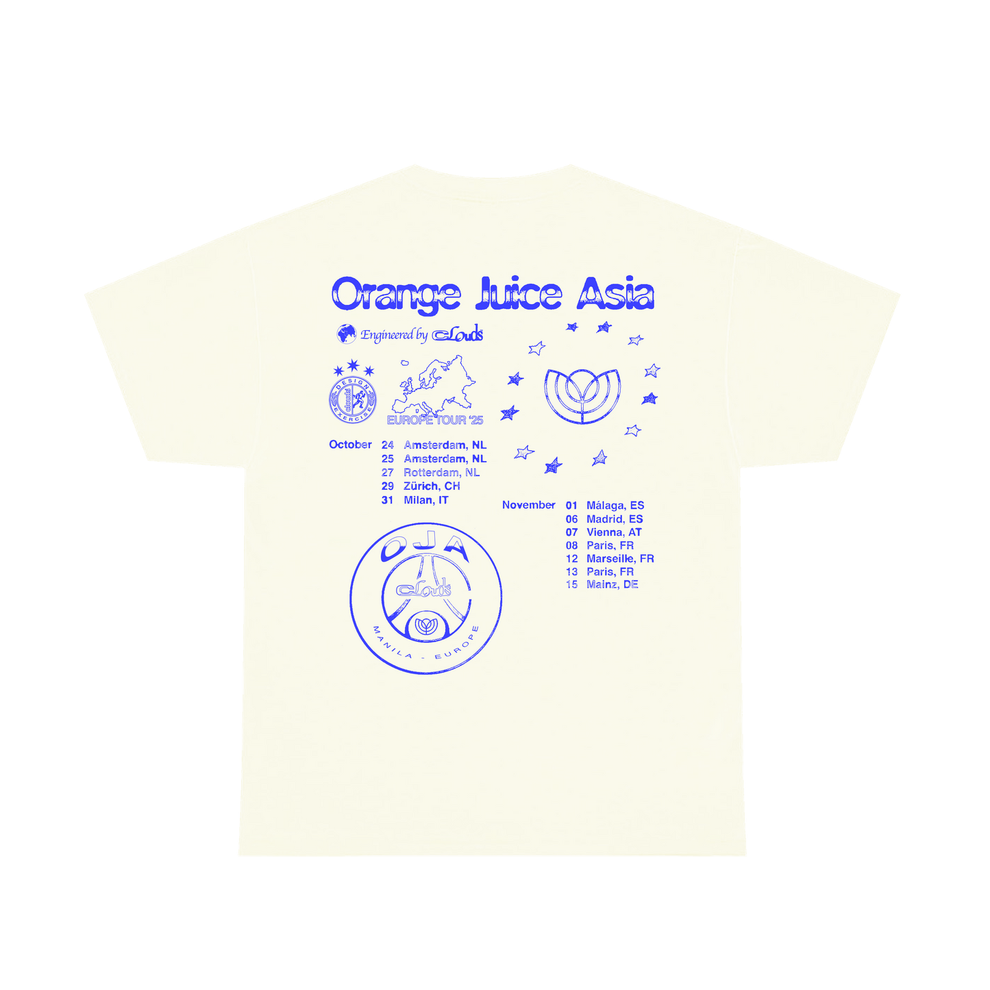 OJA X CLOUDS EUROPE TOUR EXCLUSIVE TEE ๐ช๐บ