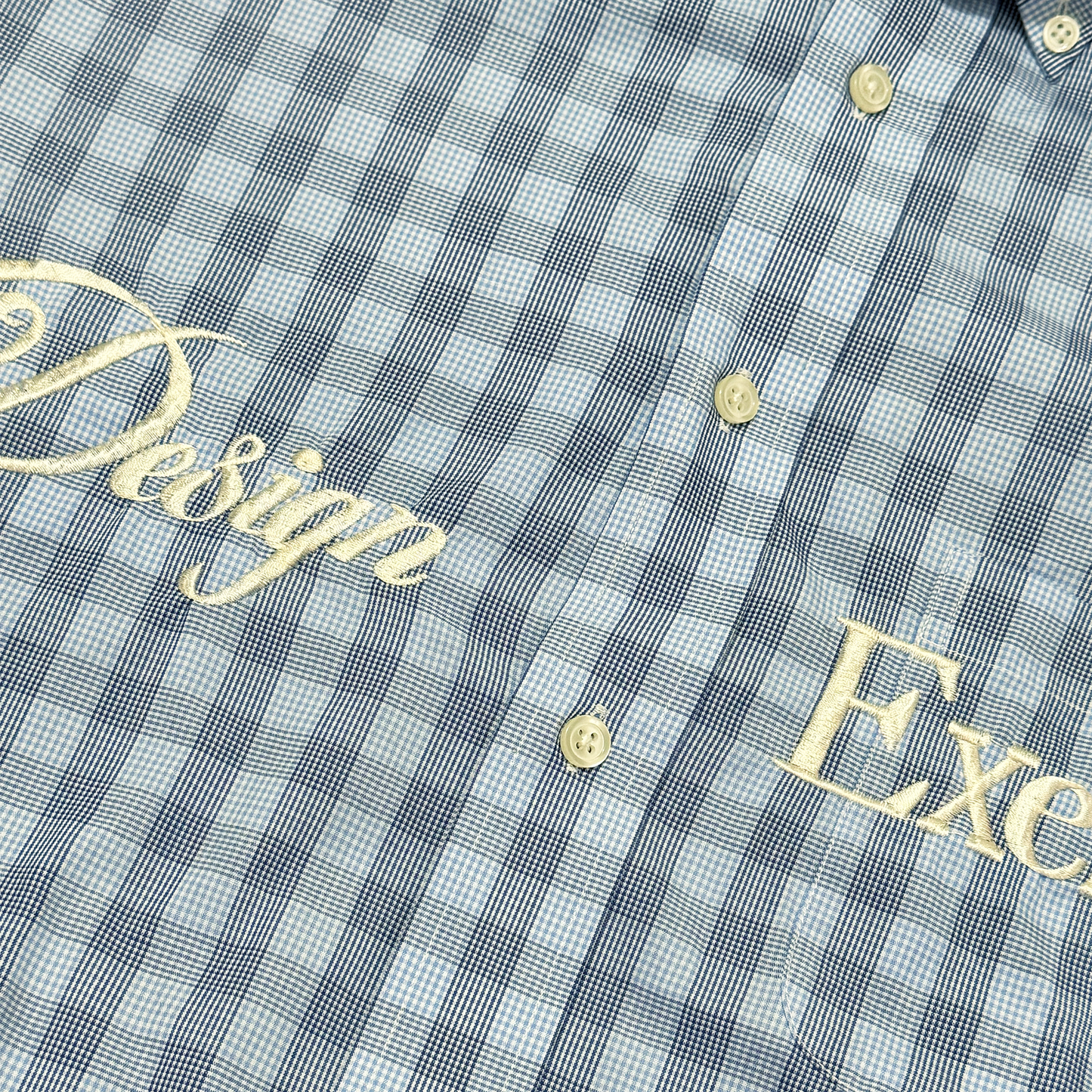 070 - One of None - Vintage Plaid in Pastel Blue