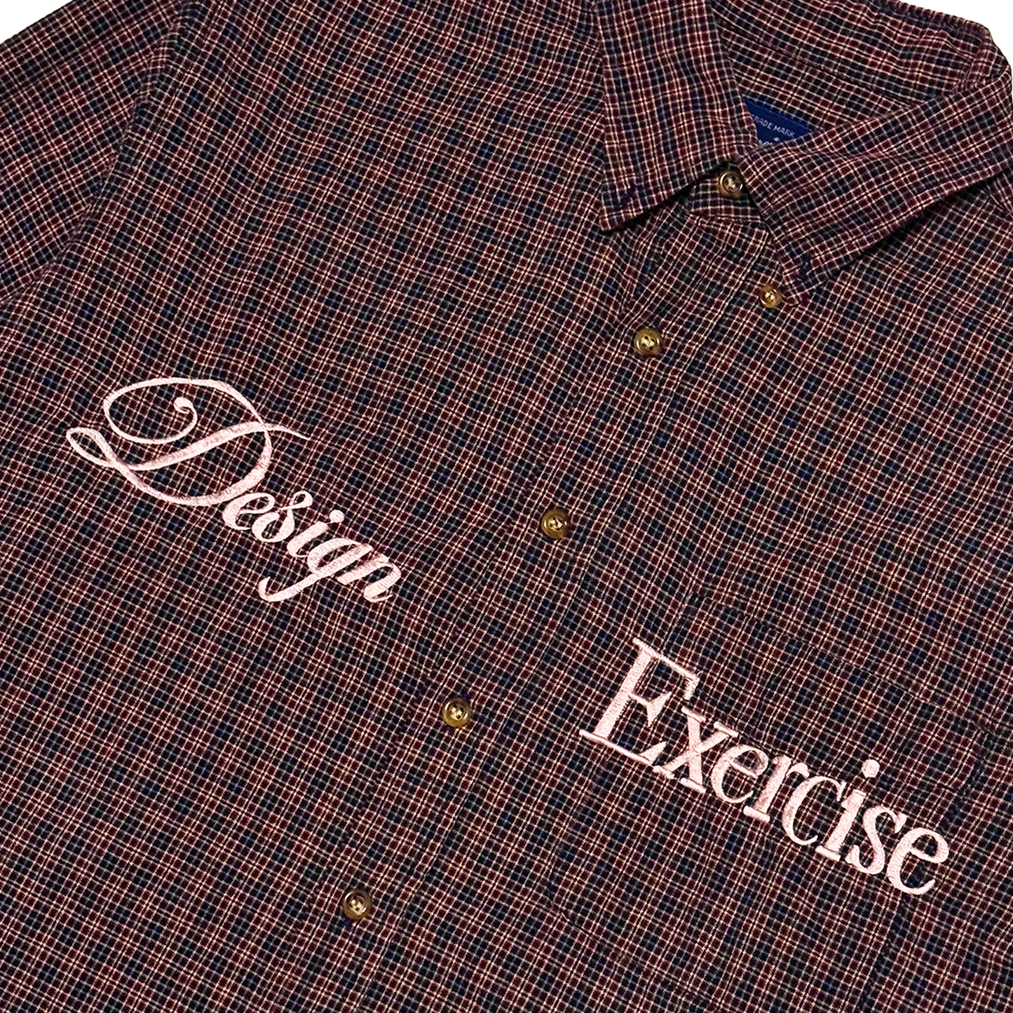 075 - One of None - Flat Red Vintage Plaid L/S