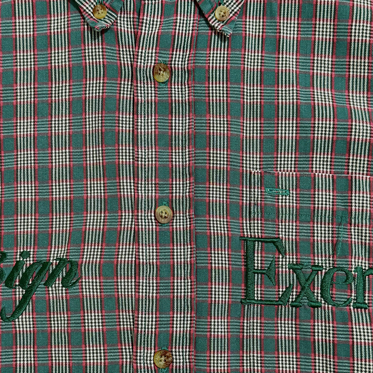 077 - One of None - Moss Green Vintage Plaid L/S