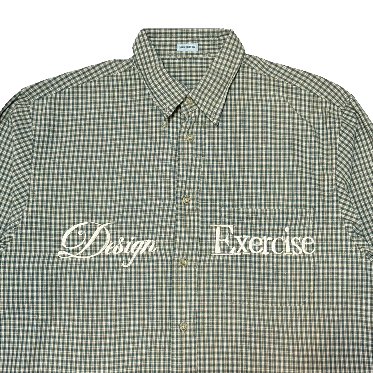 076 - One of None - Flat Green Vintage Plaid L/S