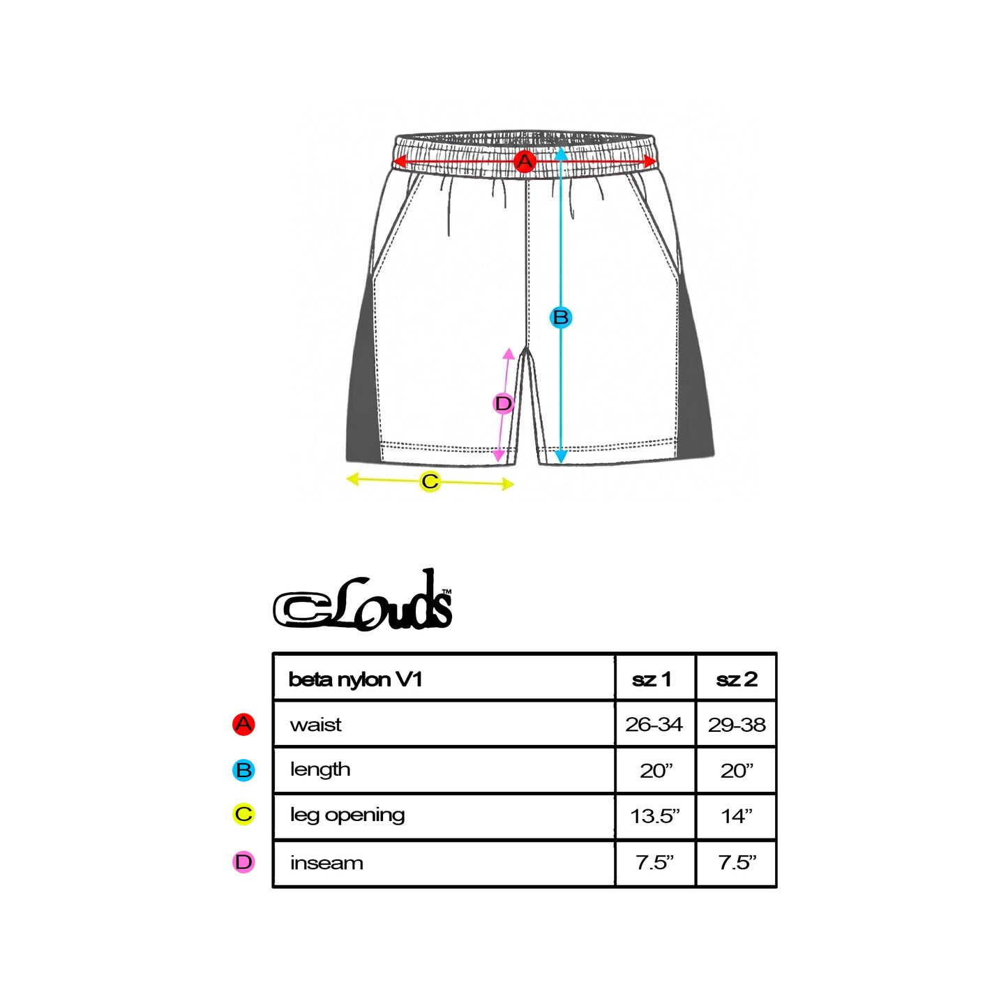BETA NYLON SHORTS V1 - EGGSHELL