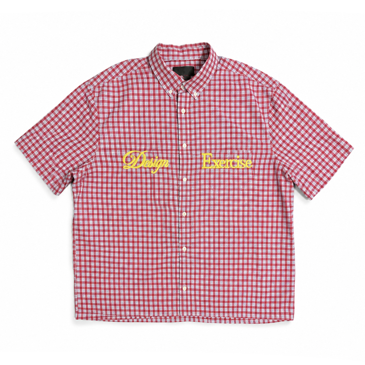 093- One of None - Red Gingham Shortsleeve