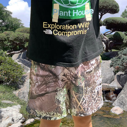 Vintage Woodland Camo Shorts