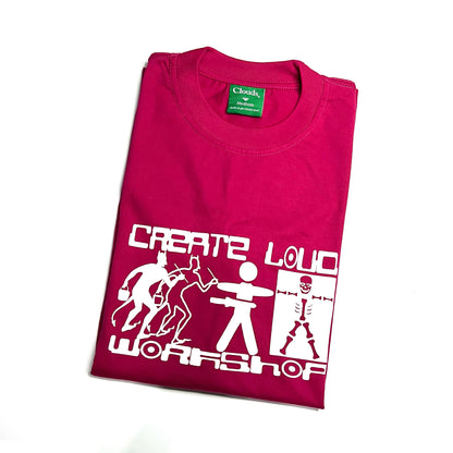 Workshop Tee (Hot Pink)