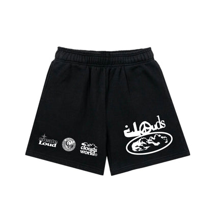 Concrete Logo Cotton Shorts (OG Black)