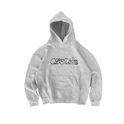 CALLIGRAPHY OG HOODIE - Natural Gray