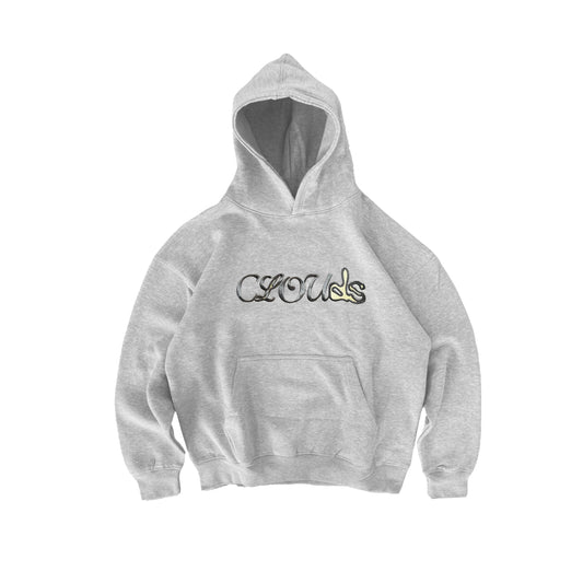 CALLIGRAPHY OG HOODIE - Natural Gray