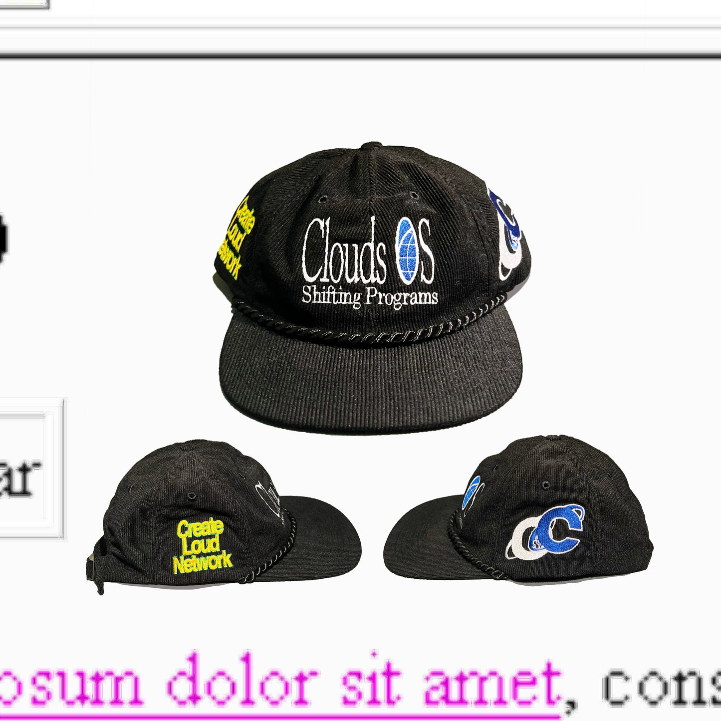 Clouds OS Hat (Corduroy)