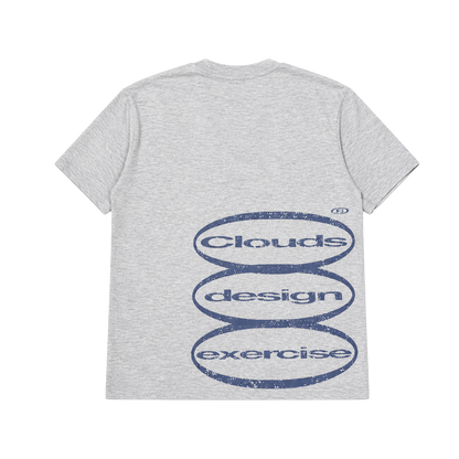 CLOUDS - Tri Logo Tee (Heather Gray)