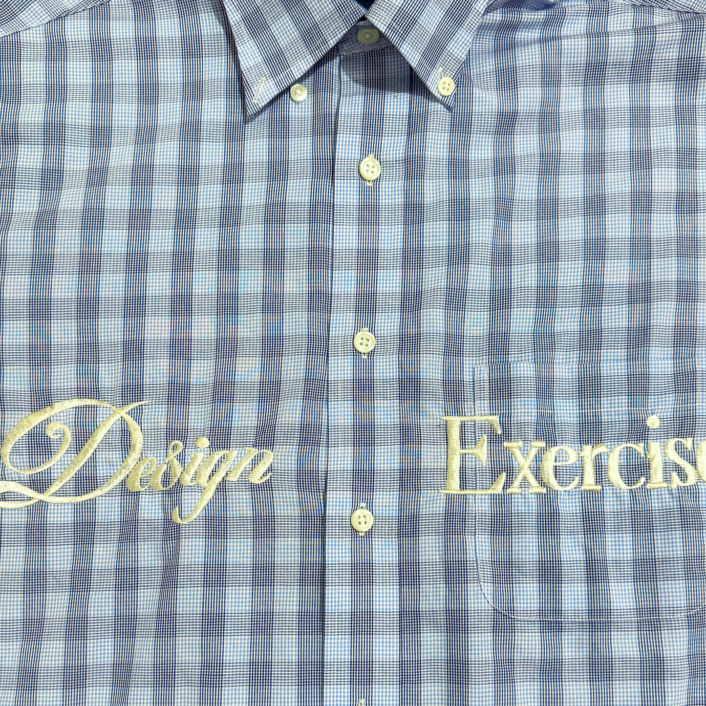 070 - One of None - Vintage Plaid in Pastel Blue