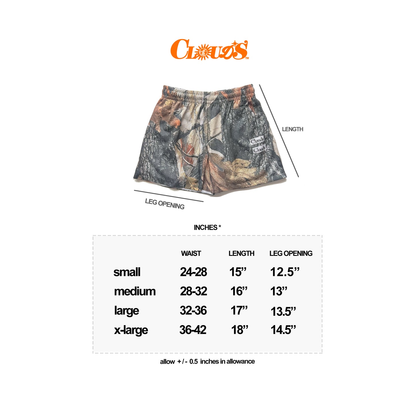 Vintage Woodland Camo Shorts