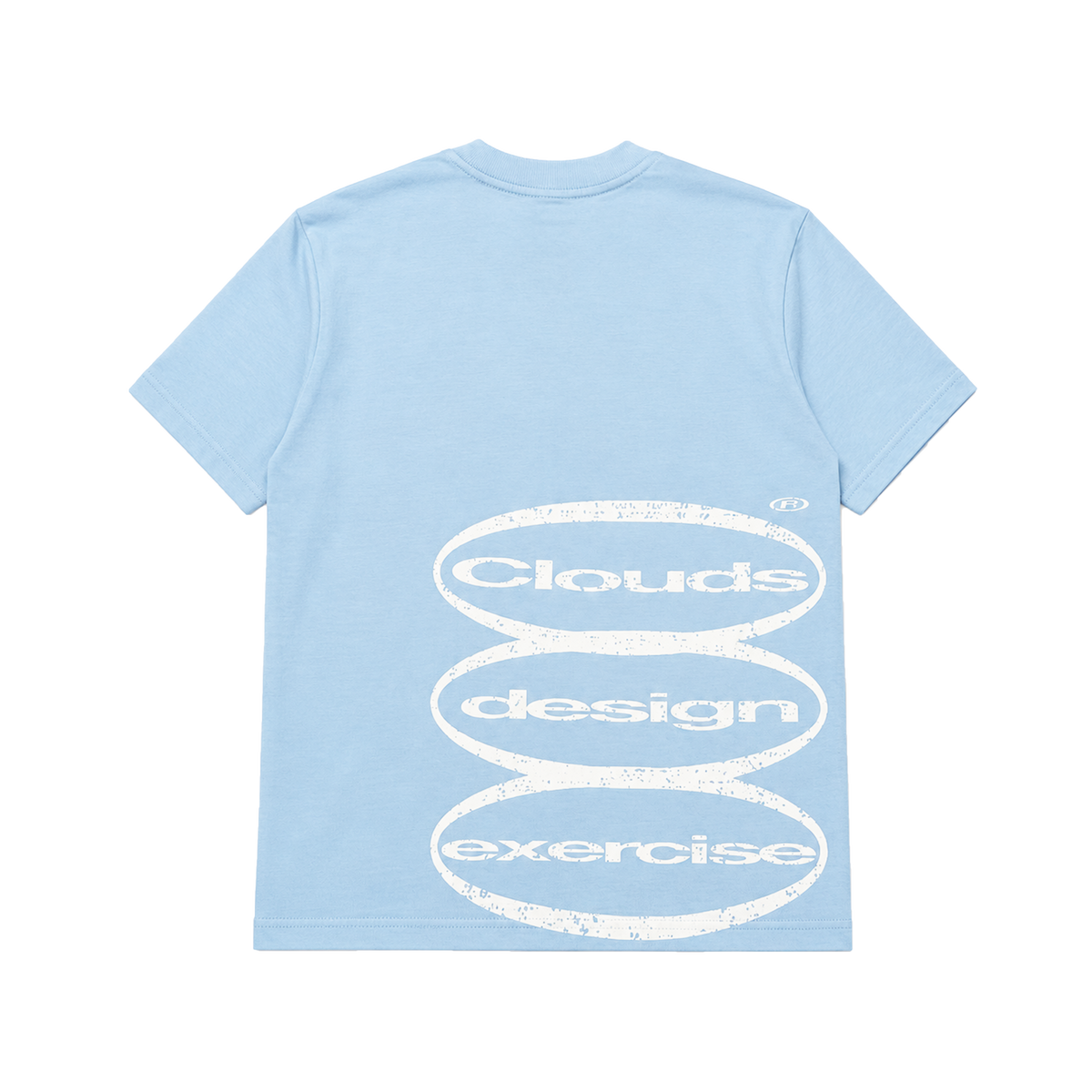 CLOUDS - Tri Logo Tee (Baby Blue)