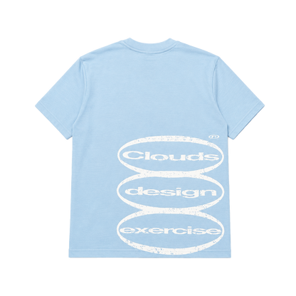 CLOUDS - Tri Logo Tee (Baby Blue)