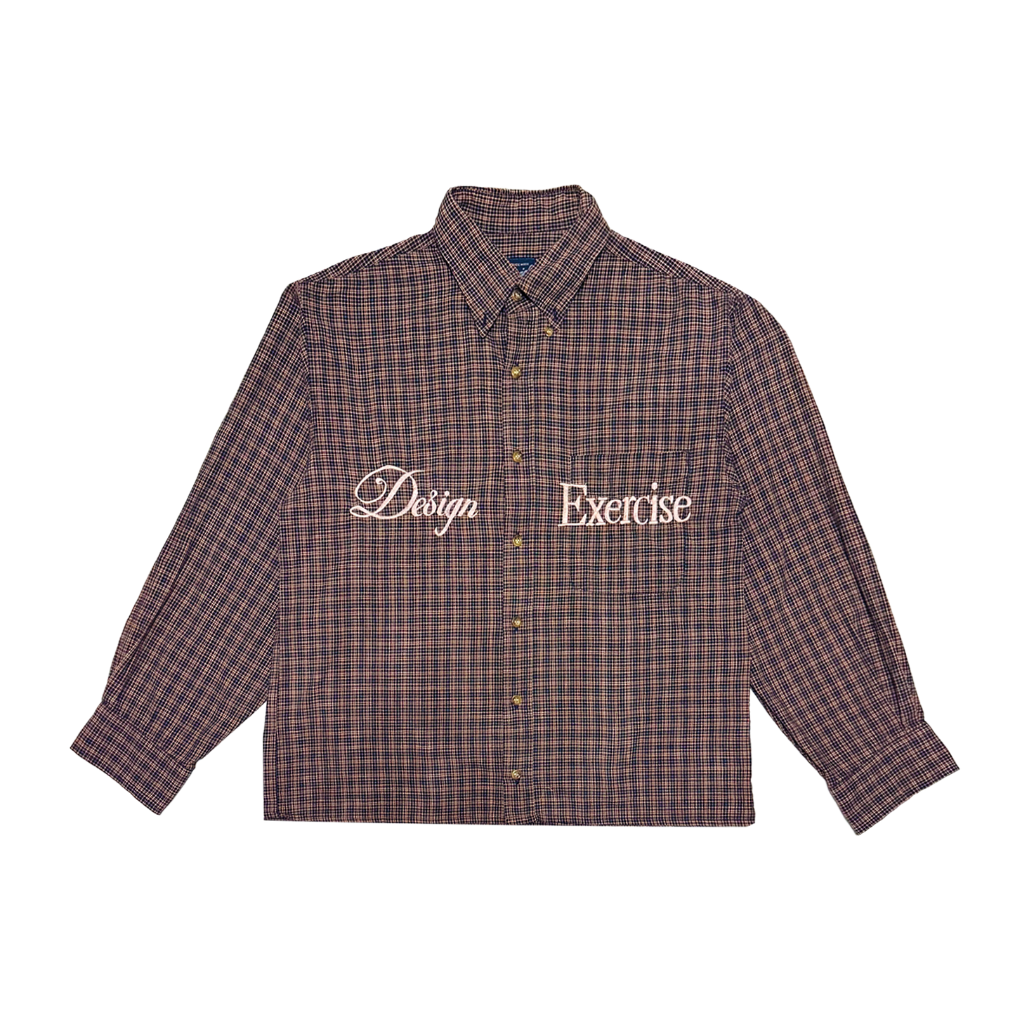 075 - One of None - Flat Red Vintage Plaid L/S