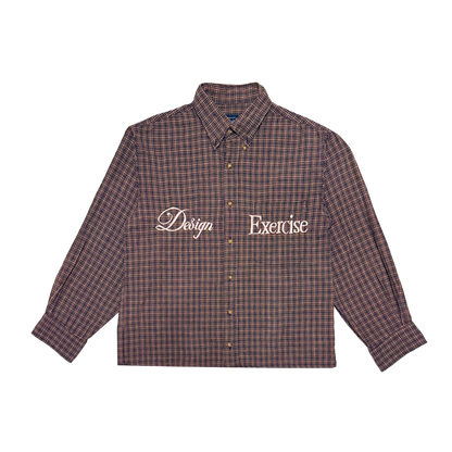 075 - One of None - Flat Red Vintage Plaid L/S