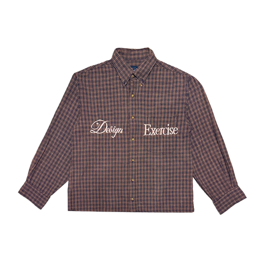 075 - One of None - Flat Red Vintage Plaid L/S