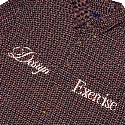 075 - One of None - Flat Red Vintage Plaid L/S