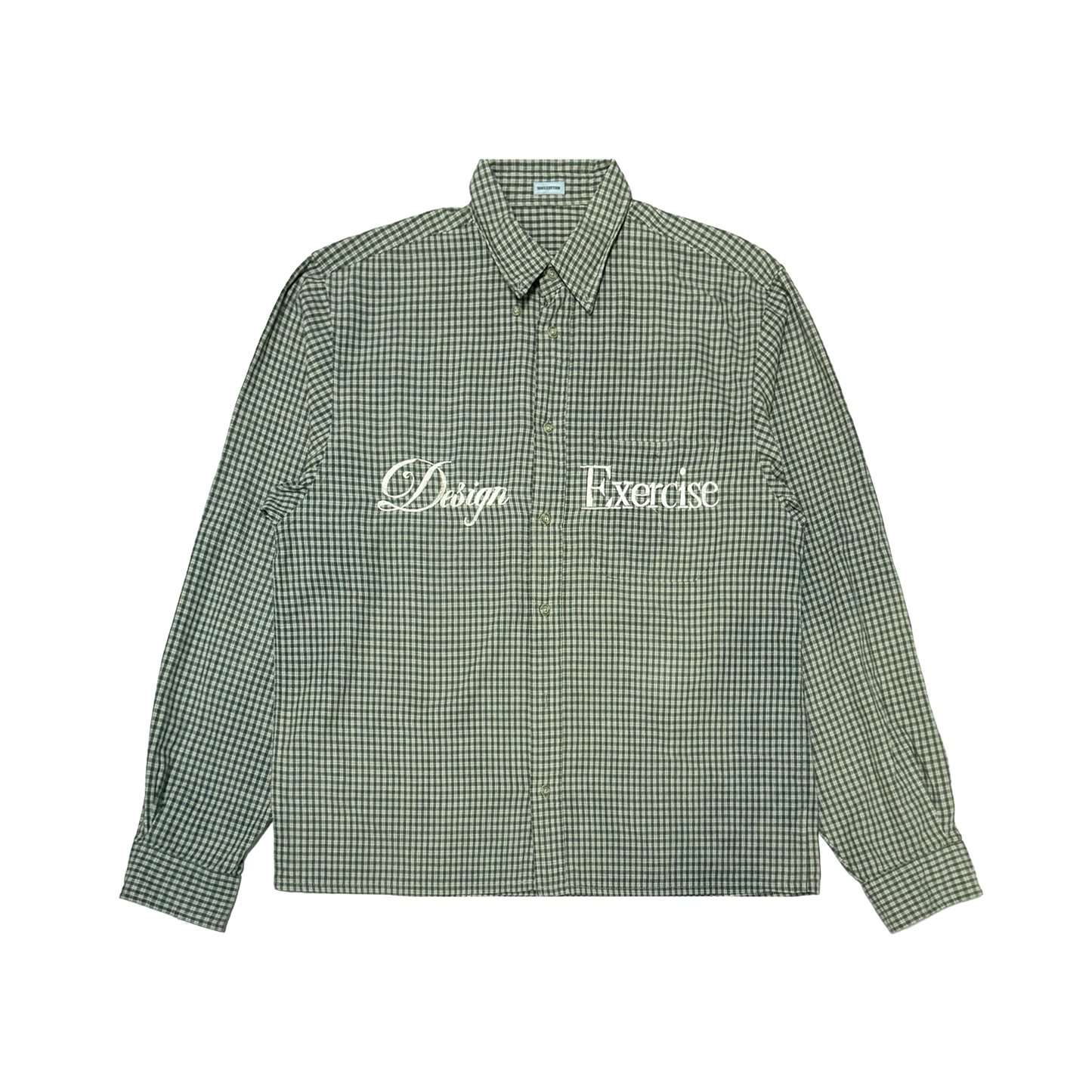 076 - One of None - Flat Green Vintage Plaid L/S