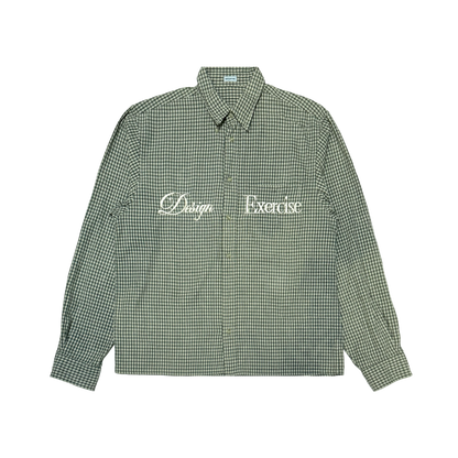 076 - One of None - Flat Green Vintage Plaid L/S