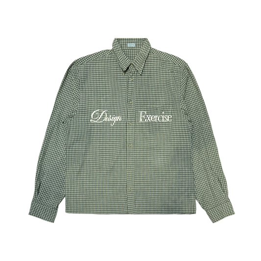 076 - One of None - Flat Green Vintage Plaid L/S