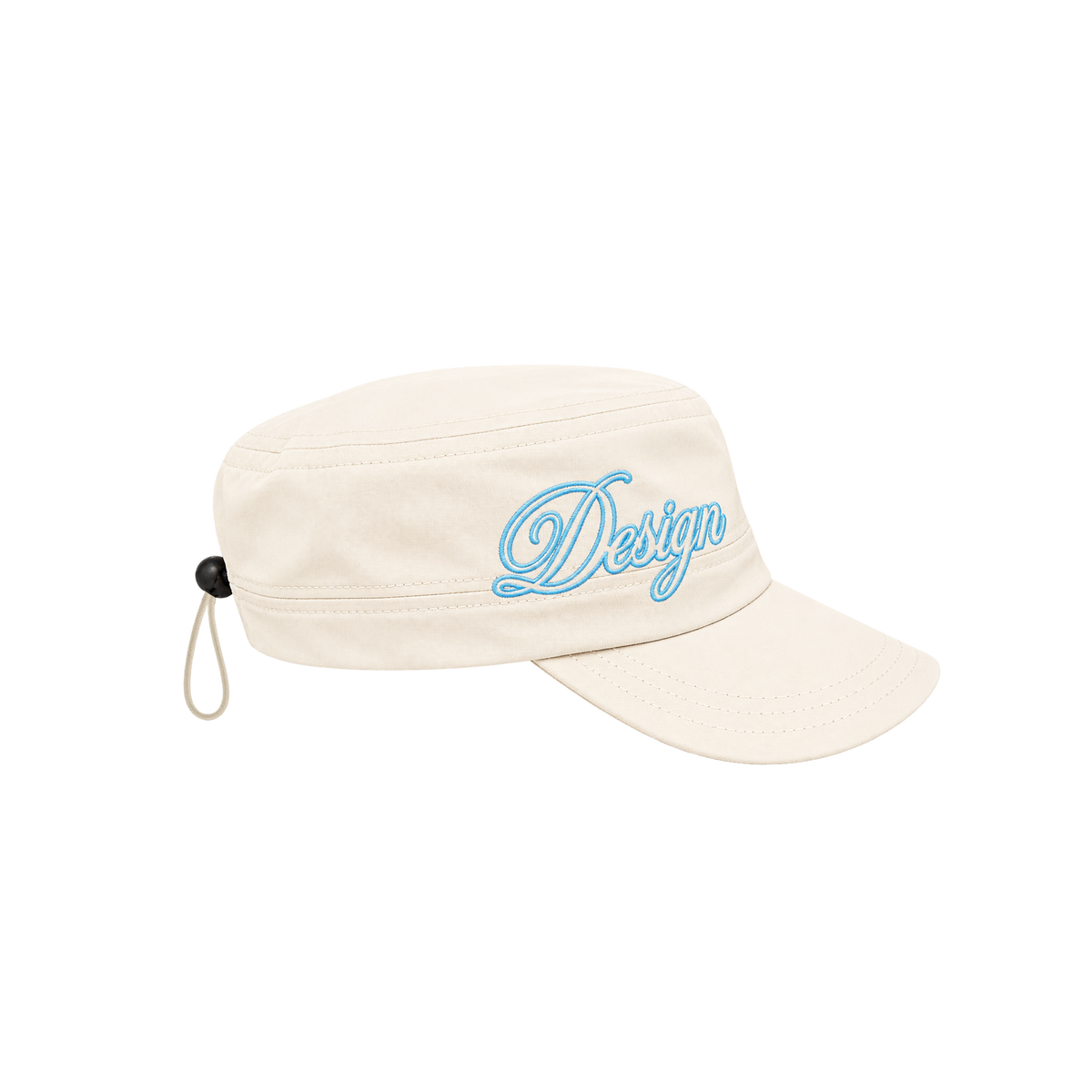 CLOUDS UNIFORM PILLBOX HAT - Nylon (Off-White)