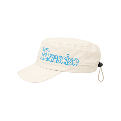 CLOUDS UNIFORM PILLBOX HAT - Nylon (Off-White)