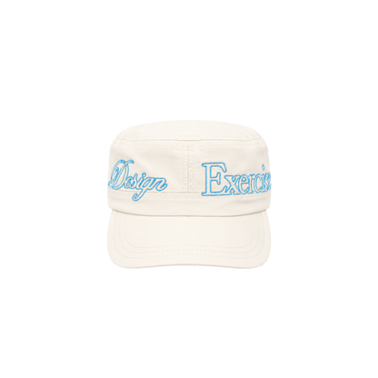 CLOUDS UNIFORM PILLBOX HAT - Nylon (Off-White)