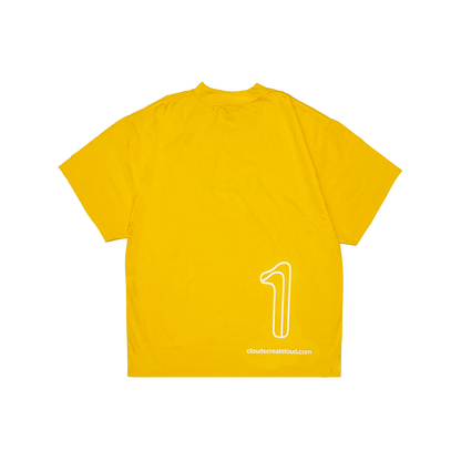 057 - One of None - Repurposed World Logo (Yellow)